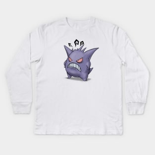 Grumpy Ghost Kids Long Sleeve T-Shirt